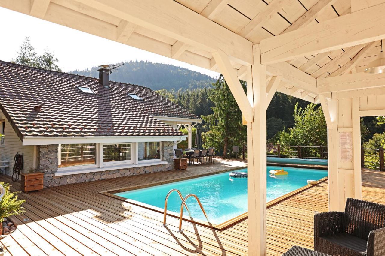 Le Chalet Blanc - Jacuzzi / Piscine / Sauna Gérardmer Eksteriør billede